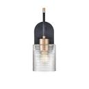 13.2 in. Tall Wall Sconce in Matte Black and Modern Gold
