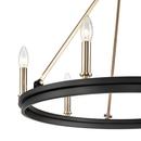 Millennium Lighting Matte Black 6-Light Chandelier Ceiling Light 