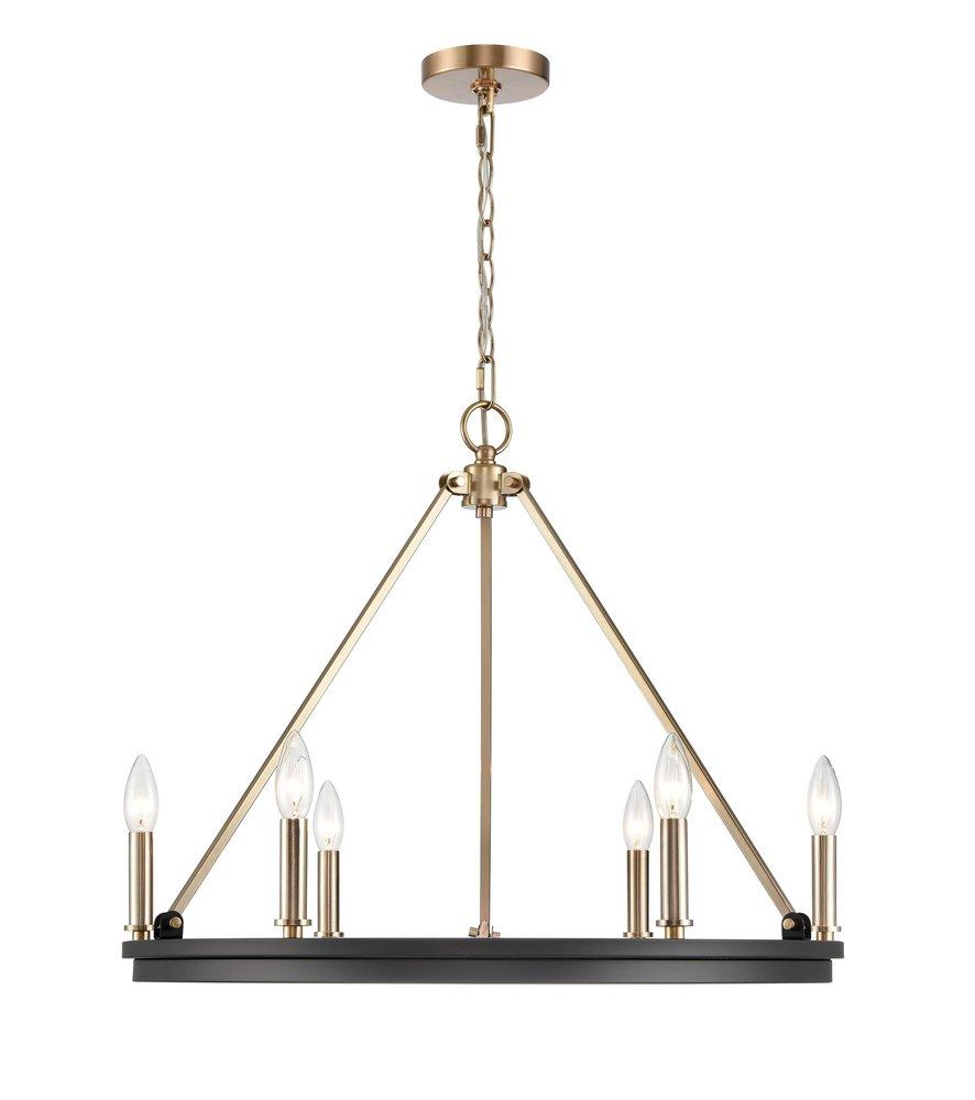 Millennium Lighting Matte Black 6-Light Chandelier Ceiling Light 
