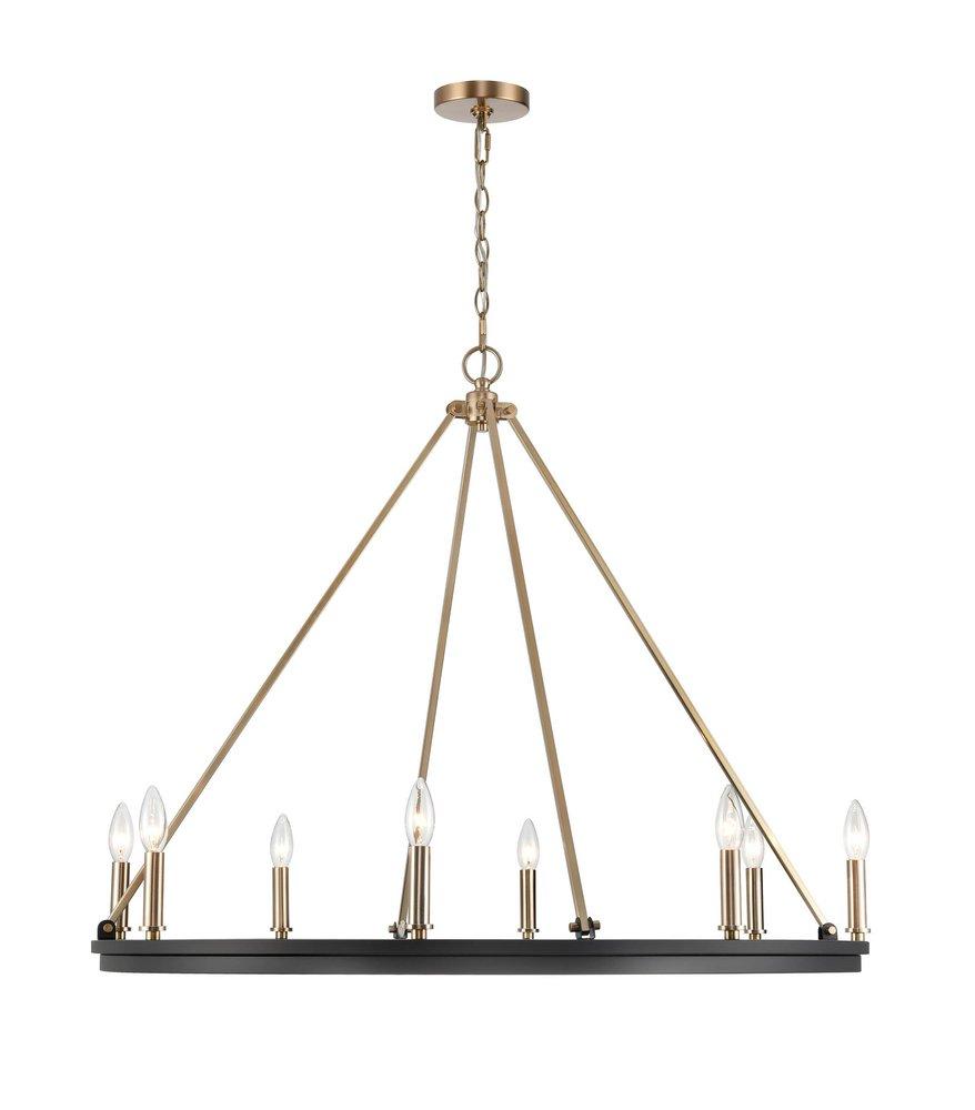 Millennium Lighting Matte Black 8-Light Chandelier Ceiling Light 