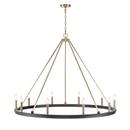 Millennium Lighting Matte Black 10-Light Chandelier Light Fixture 