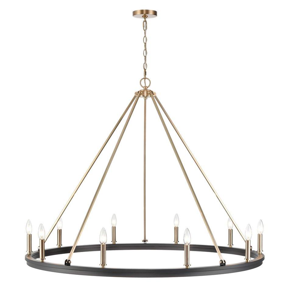 Millennium Lighting Matte Black 10-Light Chandelier Ceiling Light 