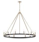 Millennium Lighting Matte Black 10-Light Chandelier Ceiling Light 