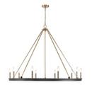 Millennium Lighting Matte Black 10-Light Chandelier Light Fixture 