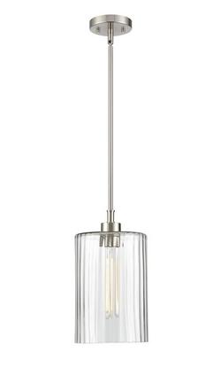 1-Light Pendant Light in Brushed Nickel