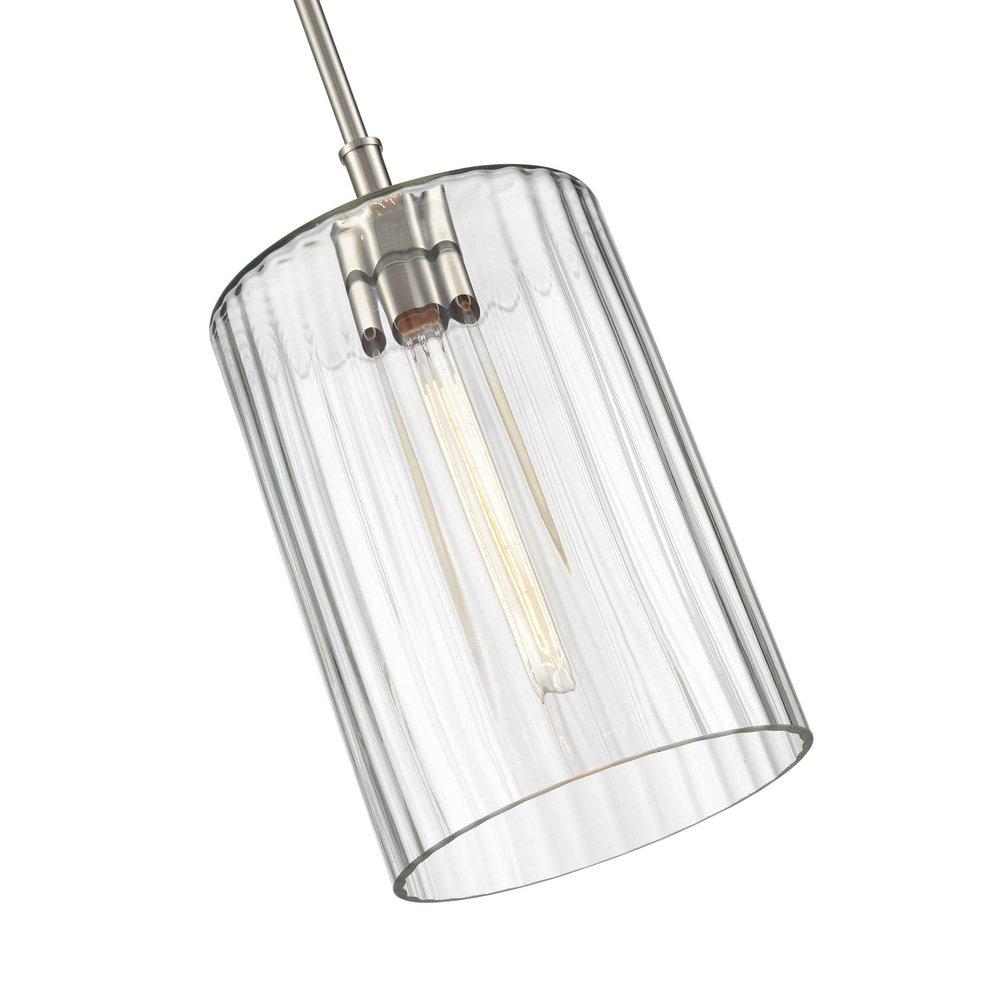 1-Light Pendant Light in Brushed Nickel 