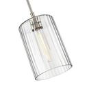 1-Light Pendant Light in Brushed Nickel 