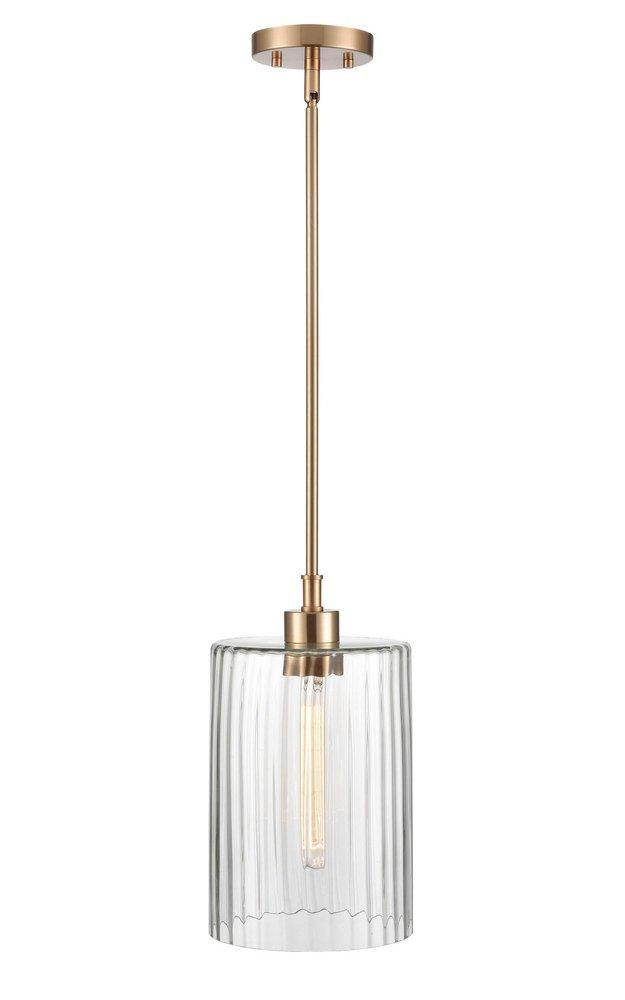1-Light Pendant Light in Modern Gold 