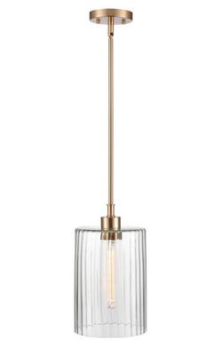 1-Light Pendant Light in Modern Gold