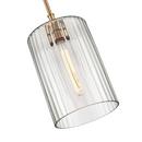 1-Light Pendant Light in Modern Gold 