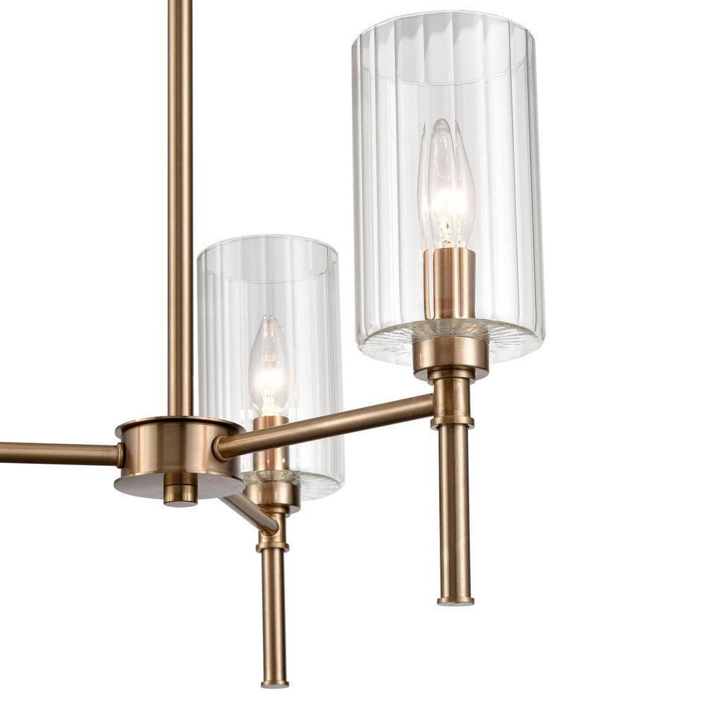 Millennium Lighting Modern Gold 3-Light Chandelier Ceiling Light 