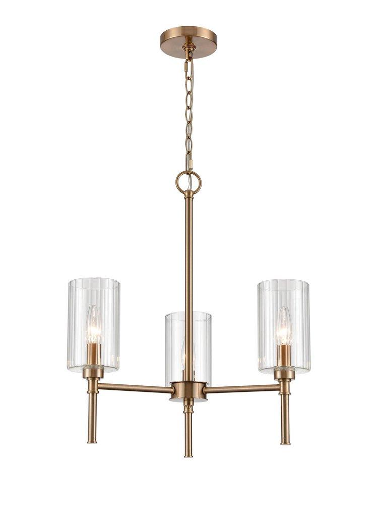 Millennium Lighting Modern Gold 3-Light Chandelier Ceiling Light 