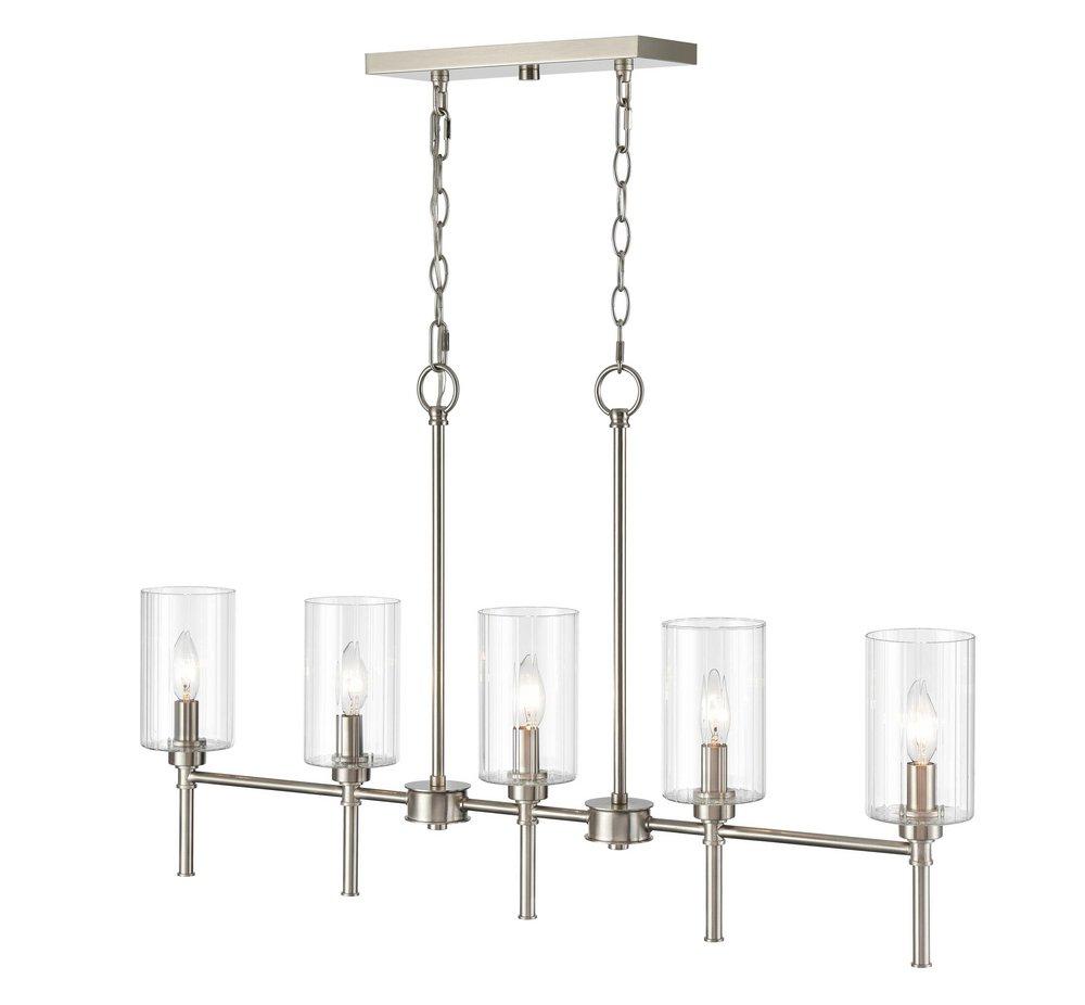 Millennium Lighting Brushed Nickel 5-Light Chandelier Ceiling Light 