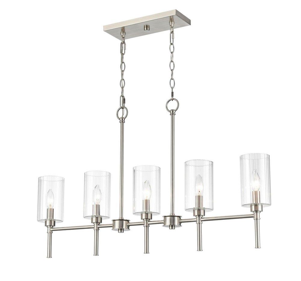 Millennium Lighting Brushed Nickel 5-Light Chandelier Ceiling Light 