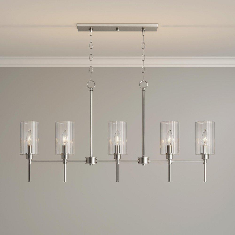 Millennium Lighting Brushed Nickel 5-Light Chandelier Ceiling Light 