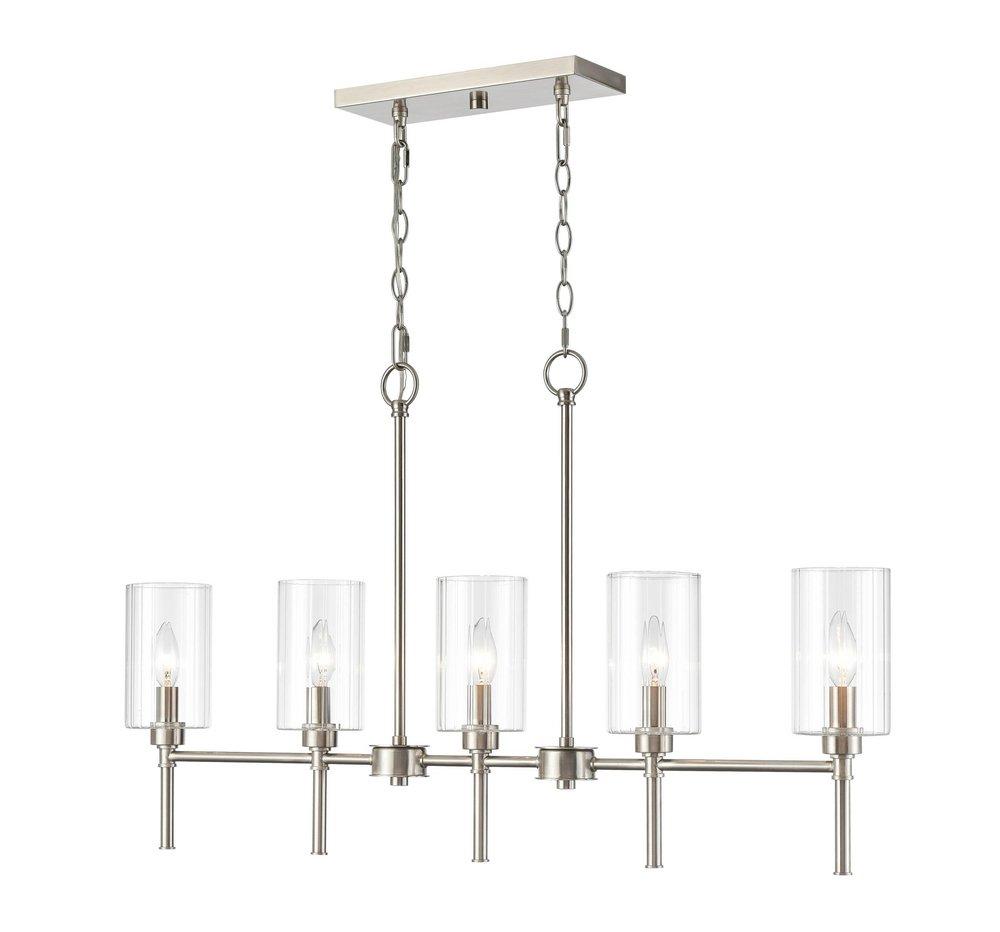 Millennium Lighting Brushed Nickel 5-Light Chandelier Ceiling Light 