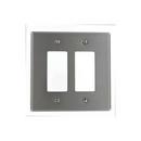 2-Gang Oversized Wall Plate &ndash; 2 Decora/GFCI, 302 Stainless Steel 