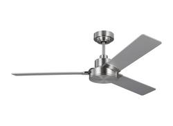 52 in. 3-Blade Indoor Ceiling Fan in Brushed Steel
