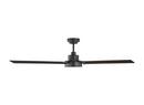 JOVIE 58" INDOOR/OUTDOOR MIDNIGHT BLACK CEILING FAN WITH HANDHELD / WALL MOUNTABLE REMOTE CONTROL AND REVERSIBLE MOTOR 