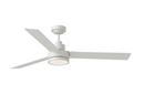 Visual Comfort & Co. Generation Lighting Matte White 58 in. 3-Blade Indoor or Outdoor Ceiling Fan 