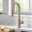 Kraus Brushed Gold Single Handle Pull Down Kitchen Faucet 