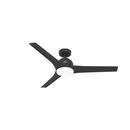 52 in. 3-Blade Indoor or Outdoor Ceiling Fan in Matte Black