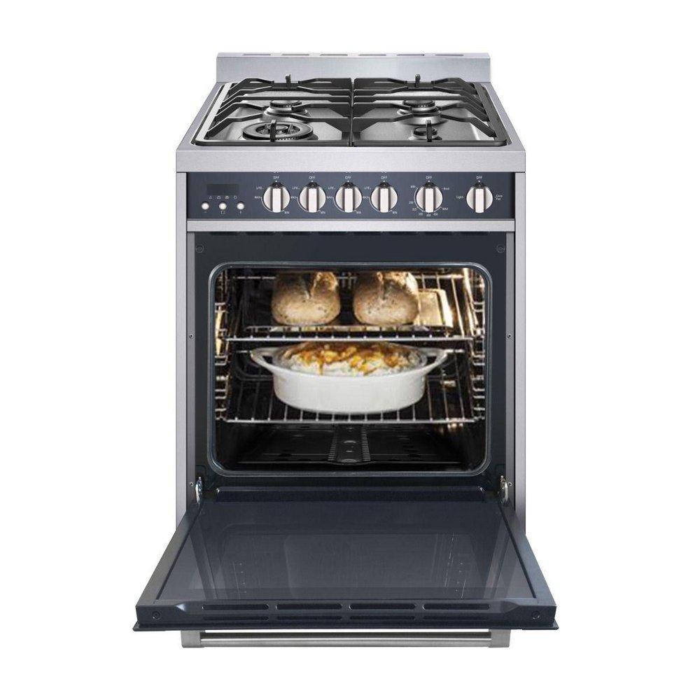 24 in. Freestanding Gas Range with Convection Oven 