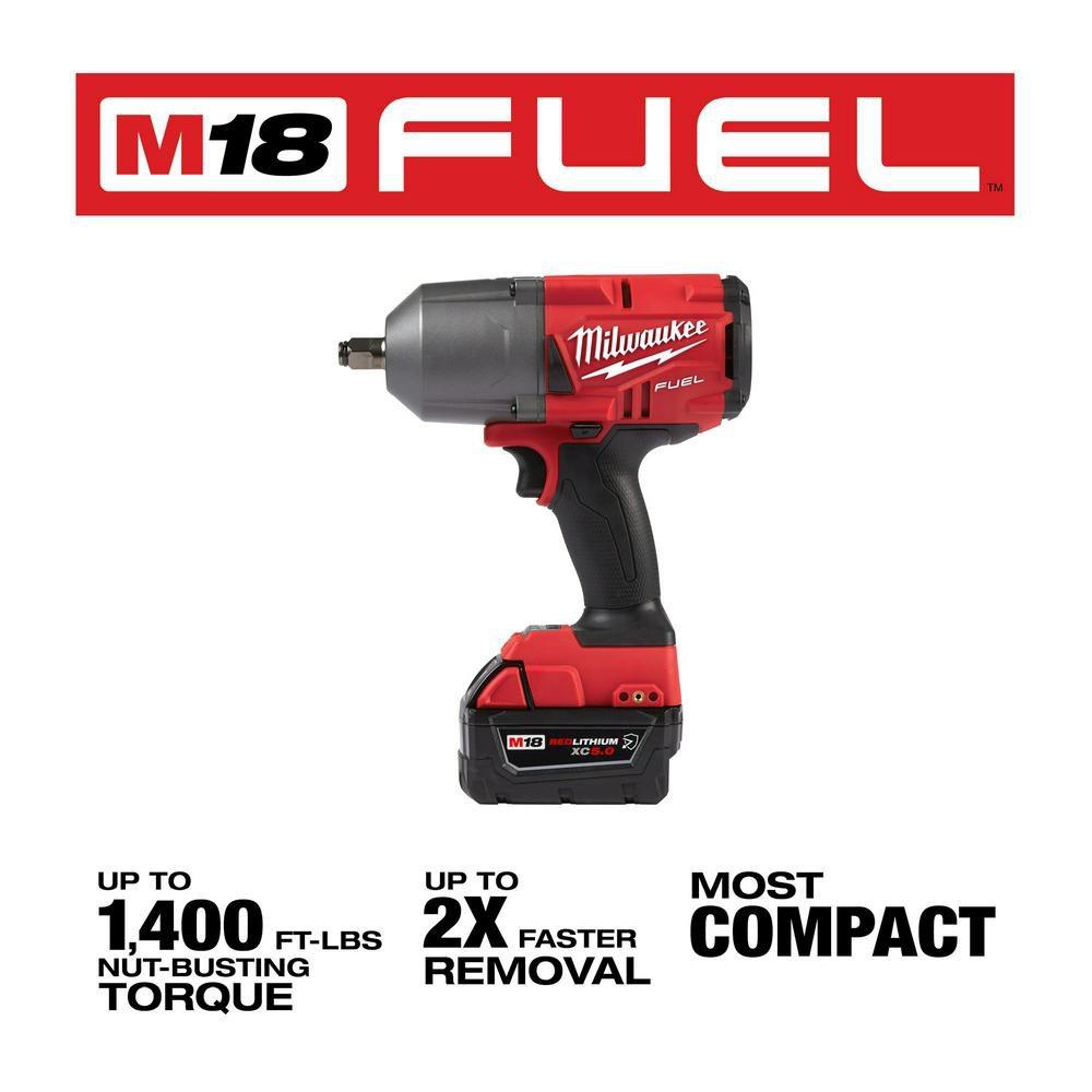 M18 FUEL HIGH TORQUE 1/2 IMPACT WRENCH WITH FRICTION RING KIT 