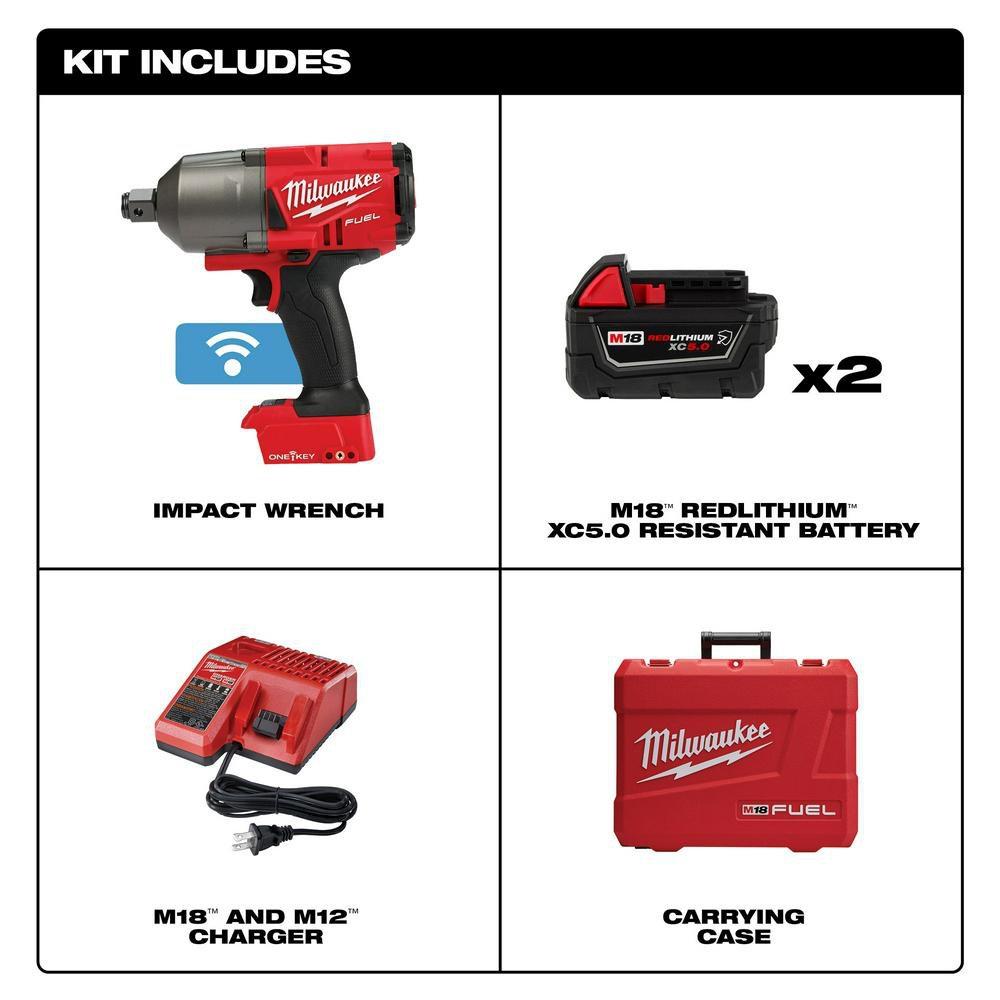 18V High Torque Impact Wrench 3/4 in. Friction Ring Kit 