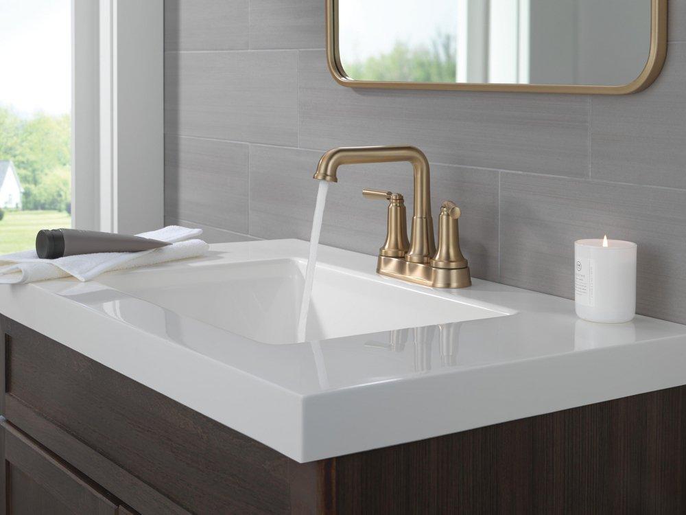 Two Handle Centerset Bathroom Sink Faucet 