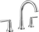 Delta Faucet Chrome Two Handle Widespread Bathroom Sink Faucet 