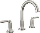 Delta Faucet Brilliance&reg; Stainless Two Handle Widespread Bathroom Sink Faucet 