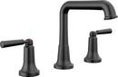 Two Handle Widespread Bathroom Sink Faucet in Matte Black