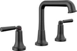 Two Handle Widespread Bathroom Sink Faucet in Matte Black