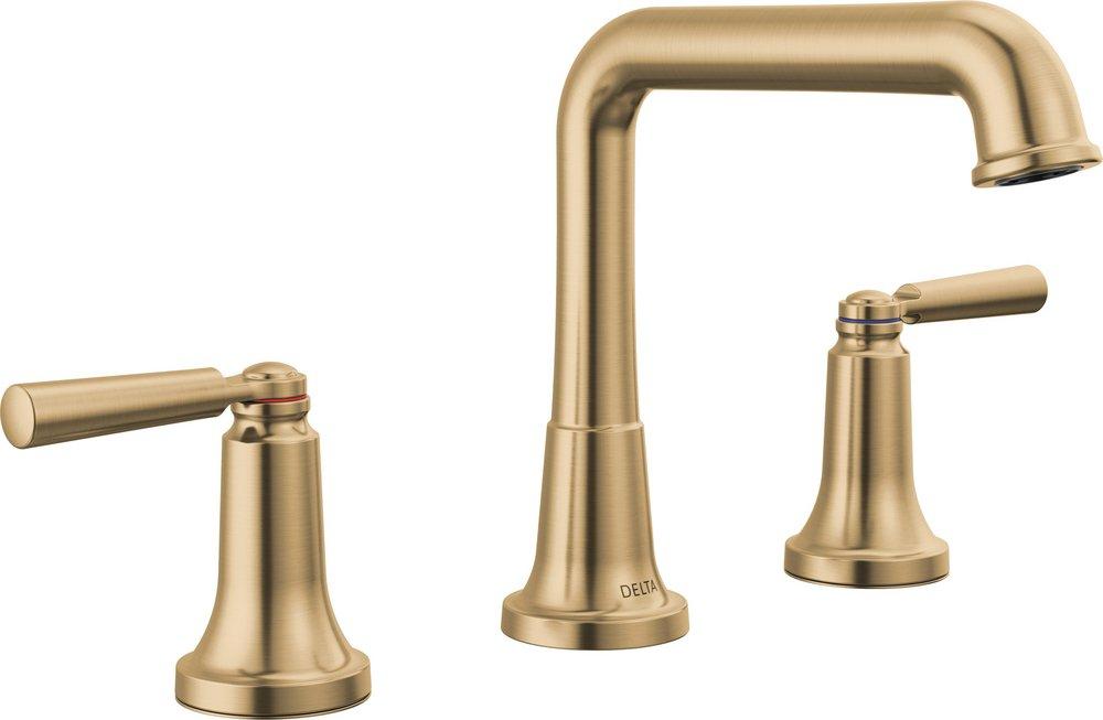 Delta Faucet Brilliance® Champagne Bronze Two Handle Widespread Bathroom Sink Faucet 