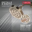 Delta Faucet Brilliance Champagne Bronze Multi Function Showerhead 