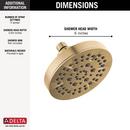 Delta Faucet Brilliance Champagne Bronze Multi Function Showerhead 