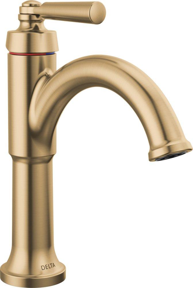 Delta Faucet Brilliance&reg; Champagne Bronze Single Handle Bathroom Sink Faucet 