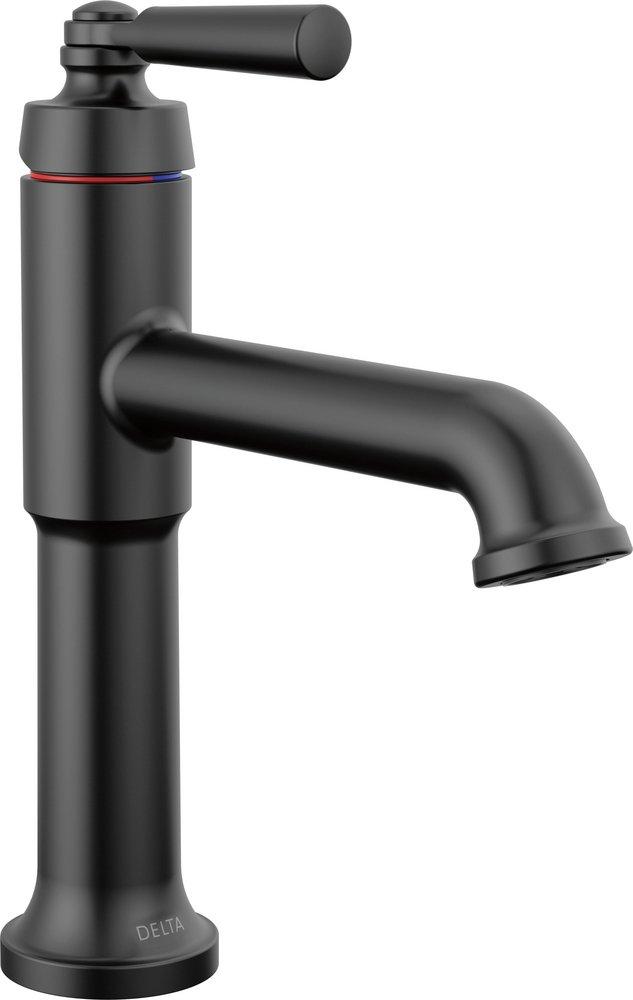Delta Faucet Matte Black Single Handle Bathroom Sink Faucet 