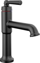 Single Handle Monoblock Bathroom Sink Faucet in Matte Black