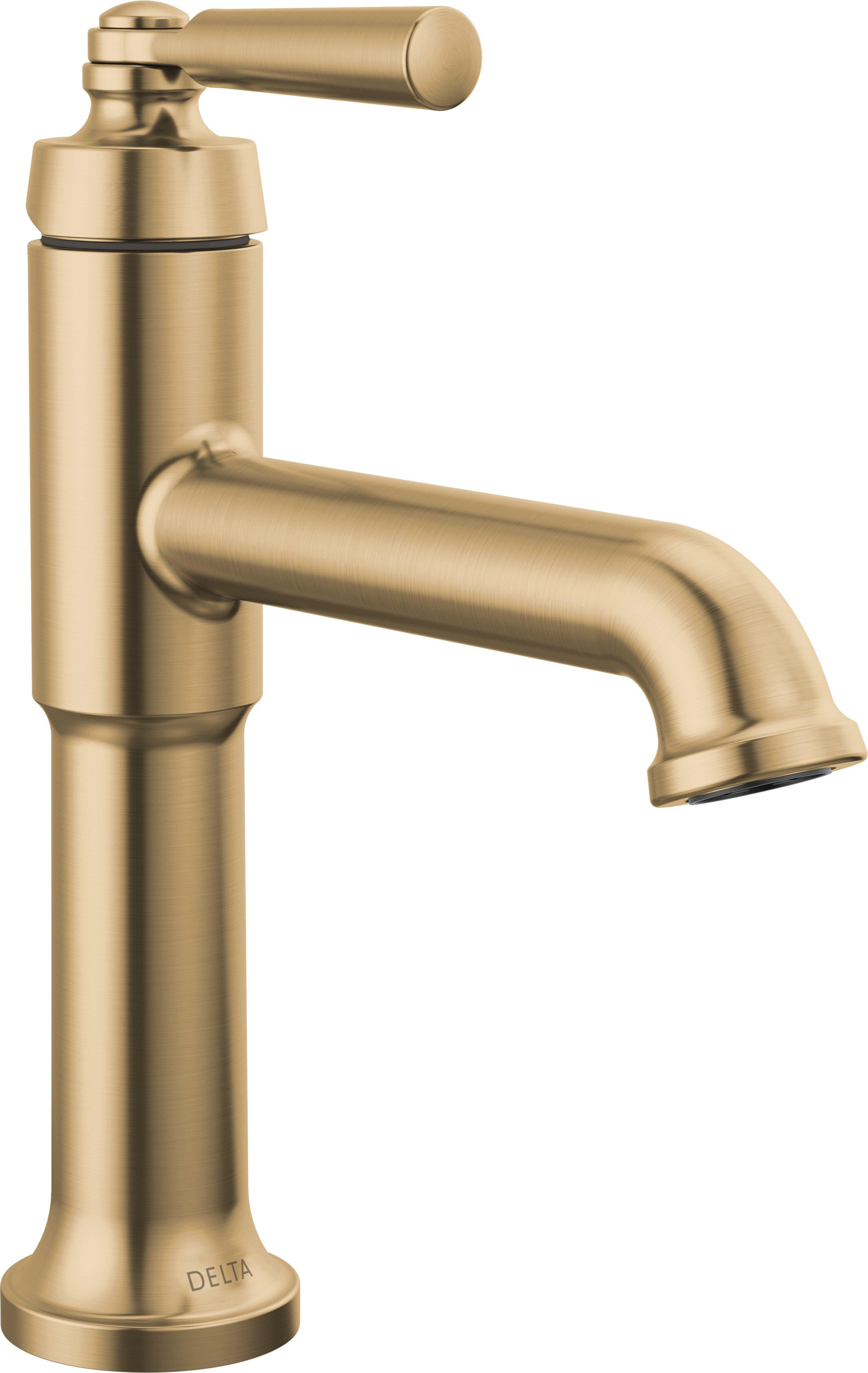 Delta Faucet Brilliance Champagne Bronze Single Handle Bathroom Sink Faucet 