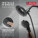 Delta Faucet Matte Black Multi Function Hand Shower 