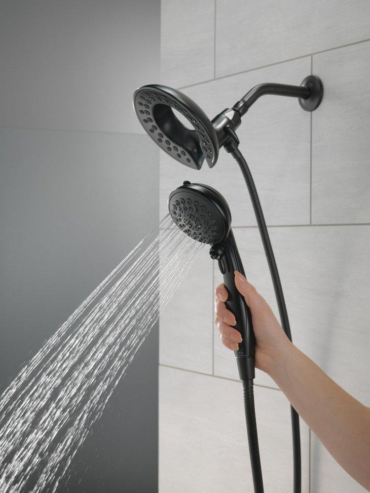 Delta Faucet Matte Black Multi Function Hand Shower 