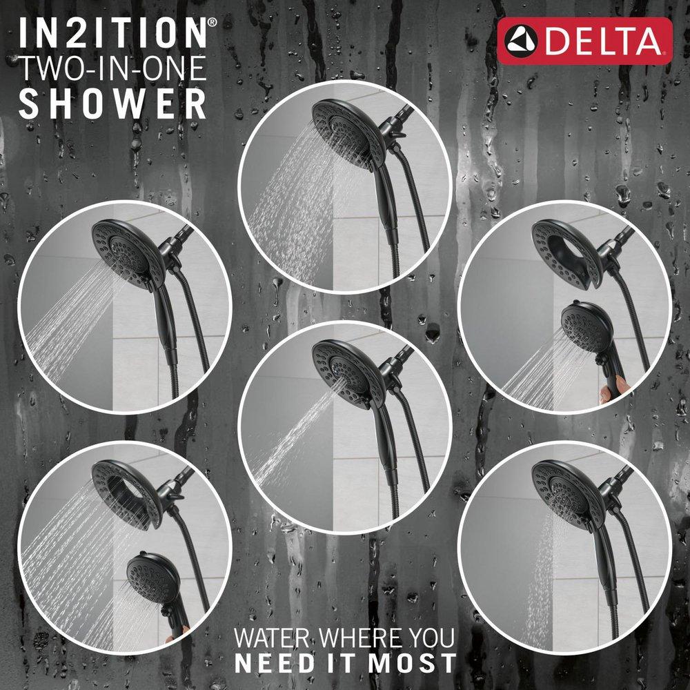 Delta Faucet Matte Black Multi Function Hand Shower 