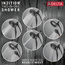 Delta Faucet Matte Black Multi Function Showerhead 