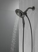 Delta Faucet Matte Black Multi Function Showerhead 
