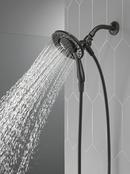 Delta Faucet Matte Black Multi Function Showerhead 