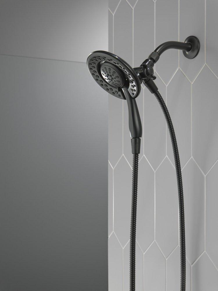 Delta Faucet Matte Black Multi Function Showerhead 