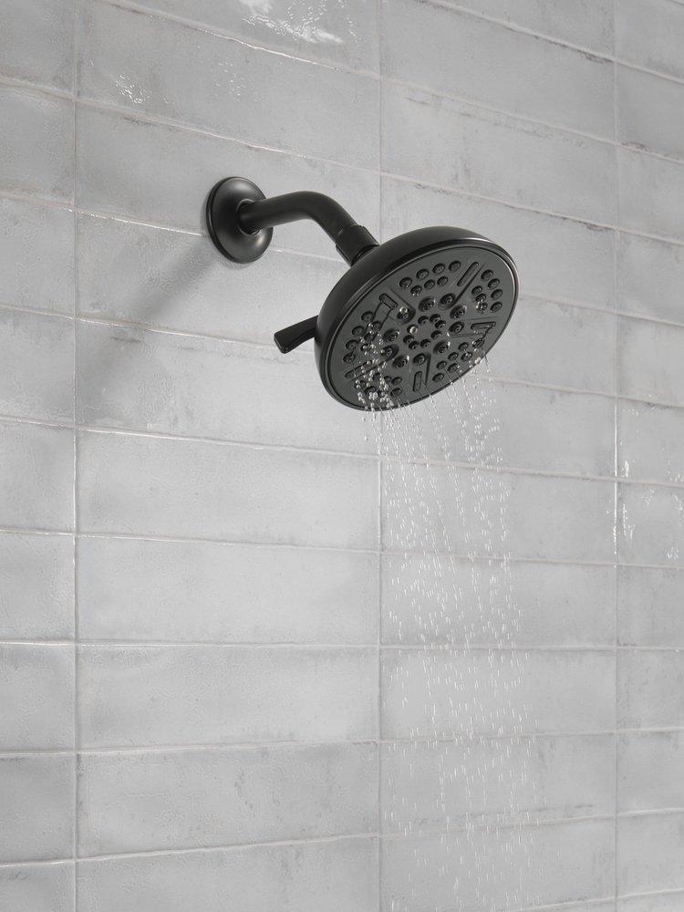 Delta Faucet Matte Black Multi Function Showerhead 