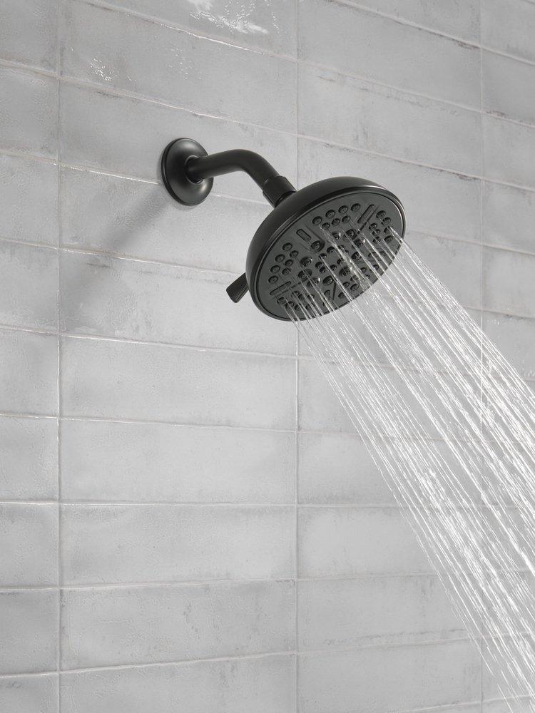 Delta Faucet Matte Black Multi Function Showerhead 